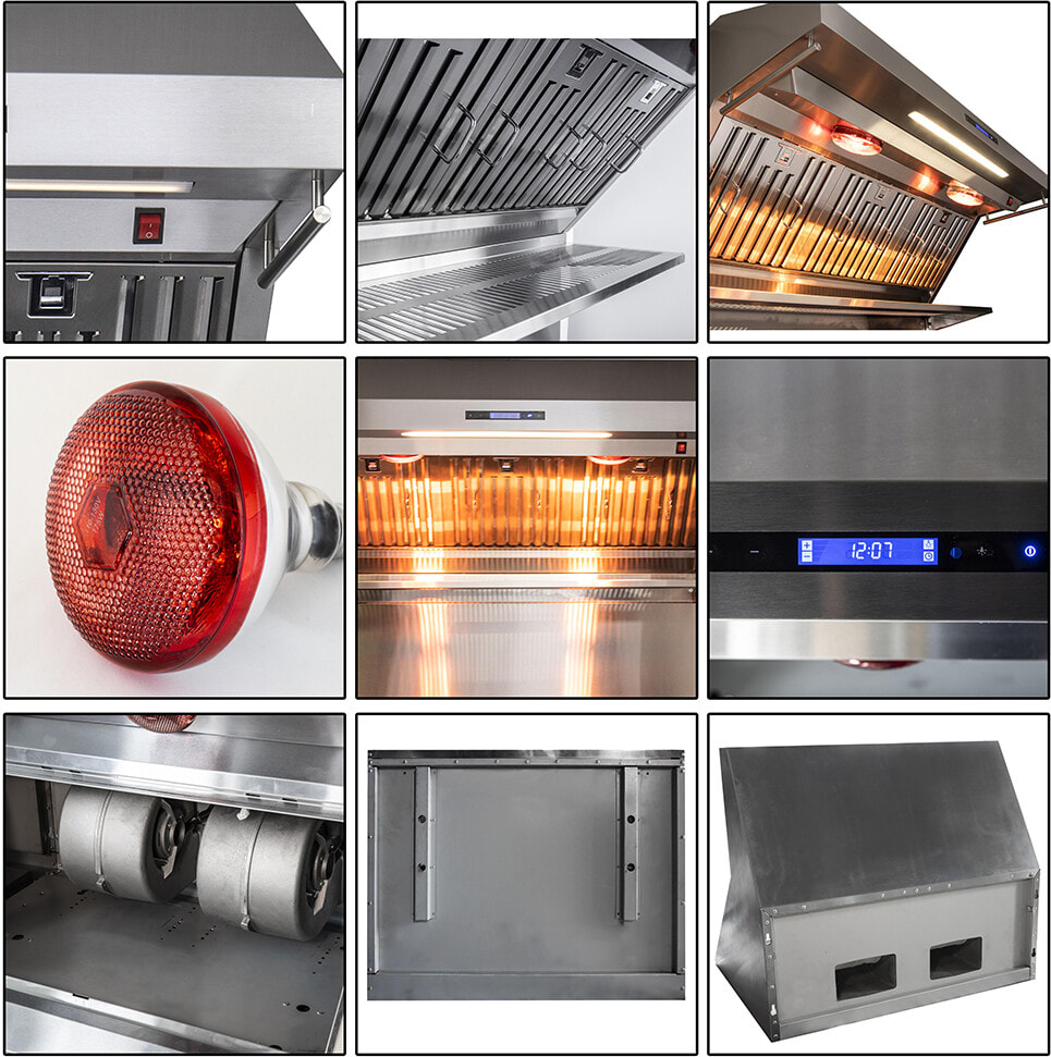 Forno FRHWM502948 Wall Mount Range Hood with 4-Speed, Touch