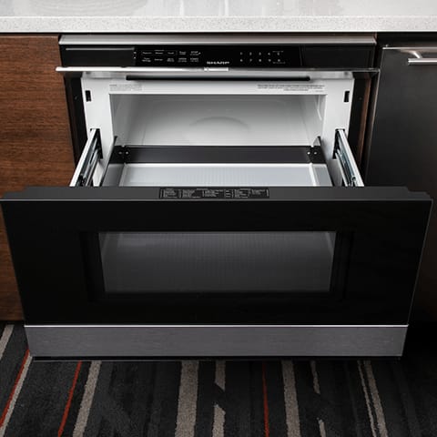 Microwave with drawer opening 2025
