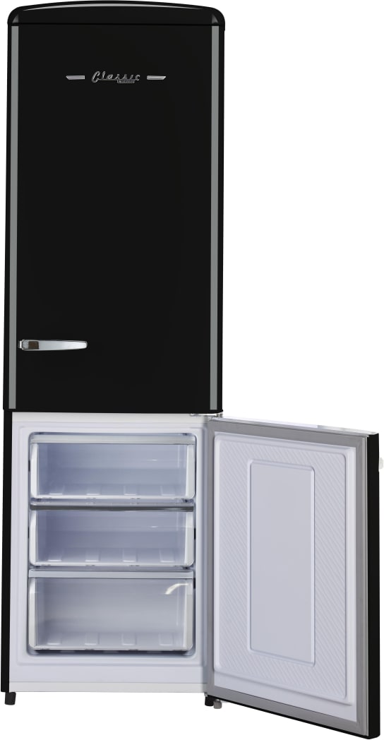 Amica black fridge freezer on sale