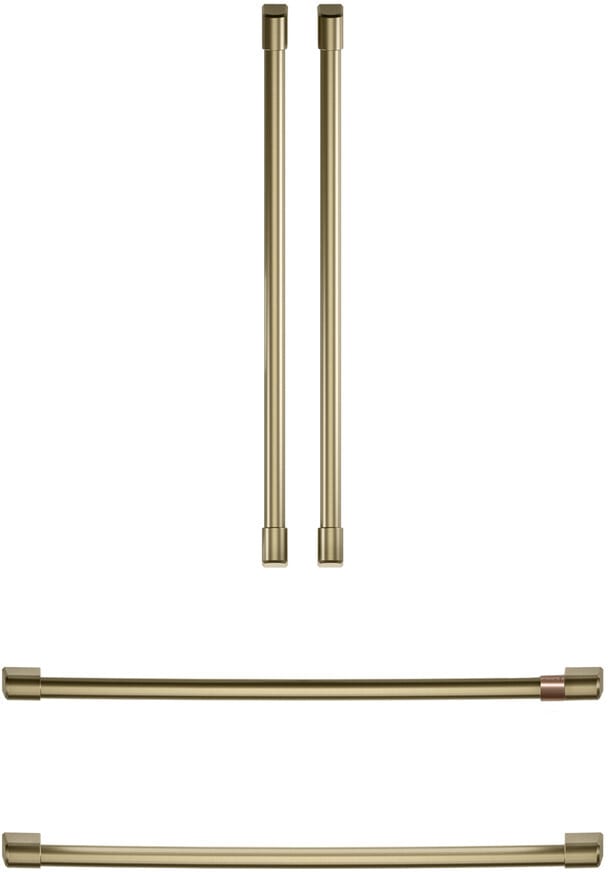 Cafe CXQB4H4PNCG Café Refrigeration Handle Kit: Brushed Brass