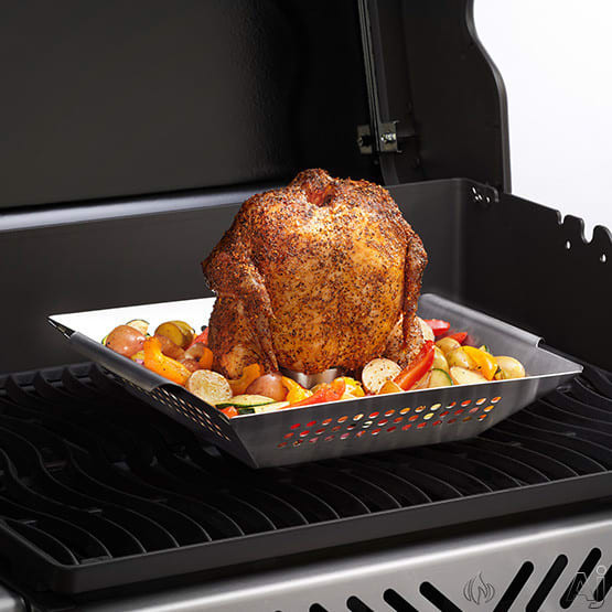 Napoleon 56024 Stainless Steel Chicken Roaster Wok