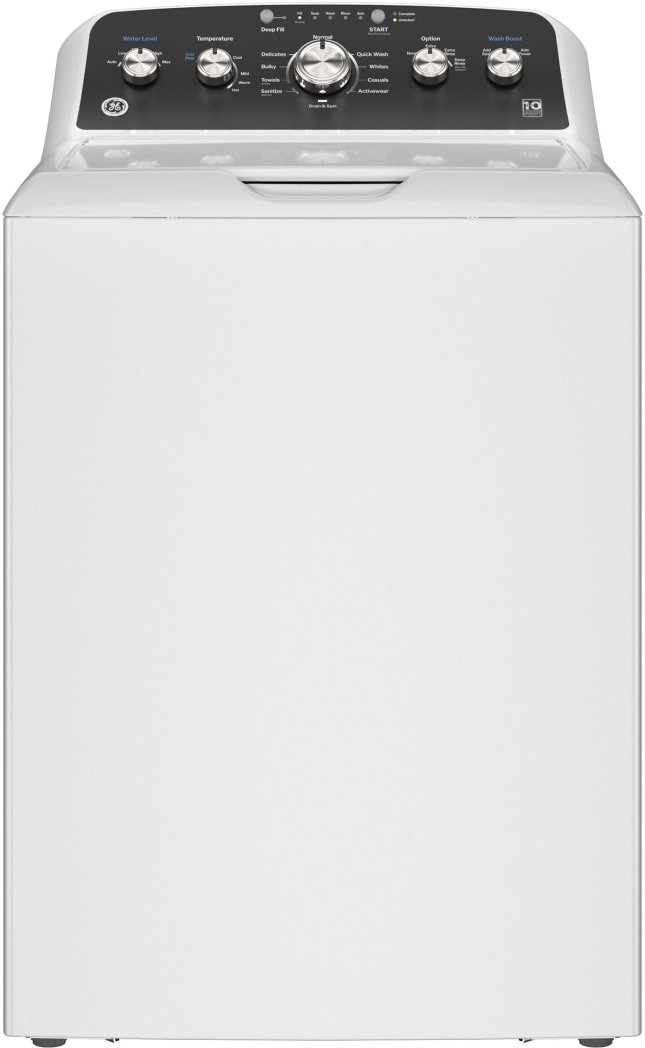 GE GEWADR15 Top Load Washer and Electric Dryer Set in White