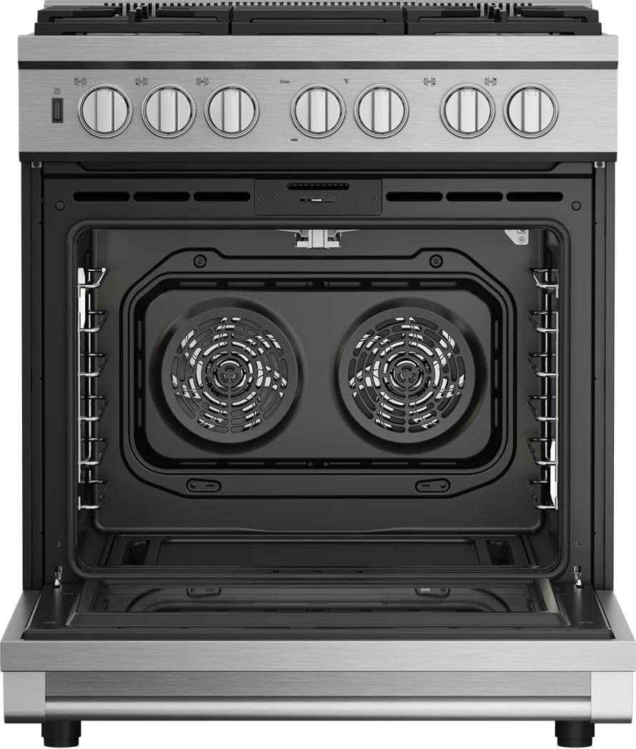 Beko PRIR34452SS 30 Inch Freestanding Pro Style Induction Range with 4 Induction Zones 5.7 cu. ft. Capacity XL Cooktop Surface AirFry Twin Turbo Convection Preheat Time Self Clean Bridge Function Sabb...