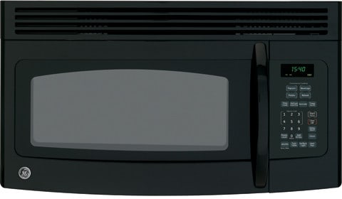 GE JVM1540DMBB 1.5 cu. ft. Over the Range Microwave Oven with 950 Cooking Watts Removable Oven Rack Black