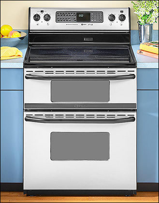 majeページ Maytag MER6872BAS 30 Inch Freestanding Electric Double Oven Range