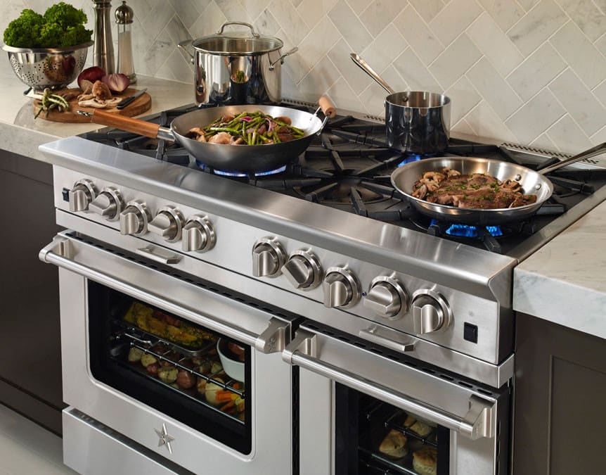 Blue star dual fuel range cheap