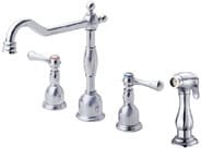 Danze® D414357 Double Handle Kitchen Cast Spout Faucet with 8 Inch