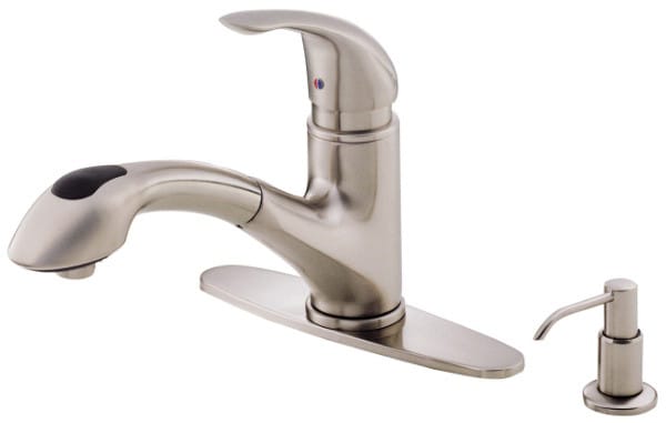 Danze® D454612SS Single Lever Pull-Out Kitchen Faucet with 9 Inch