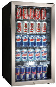 Danby DBC128BLS 17 Inch Freestanding Beverage Center with 3.3 cu