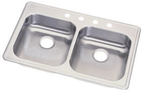 イツルギ SL3-2 Elkay GE23321MR2 33 Inch Drop-In Double Bowl Stainless Steel Sink