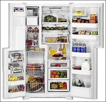 Maytag MZD2766GES 27 cu. ft. Wide-By-Side Refrigerator w - Cubed
