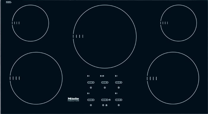 Miele KM5773BL 36 Inch Induction Cooktop with 5 Cooking Zones