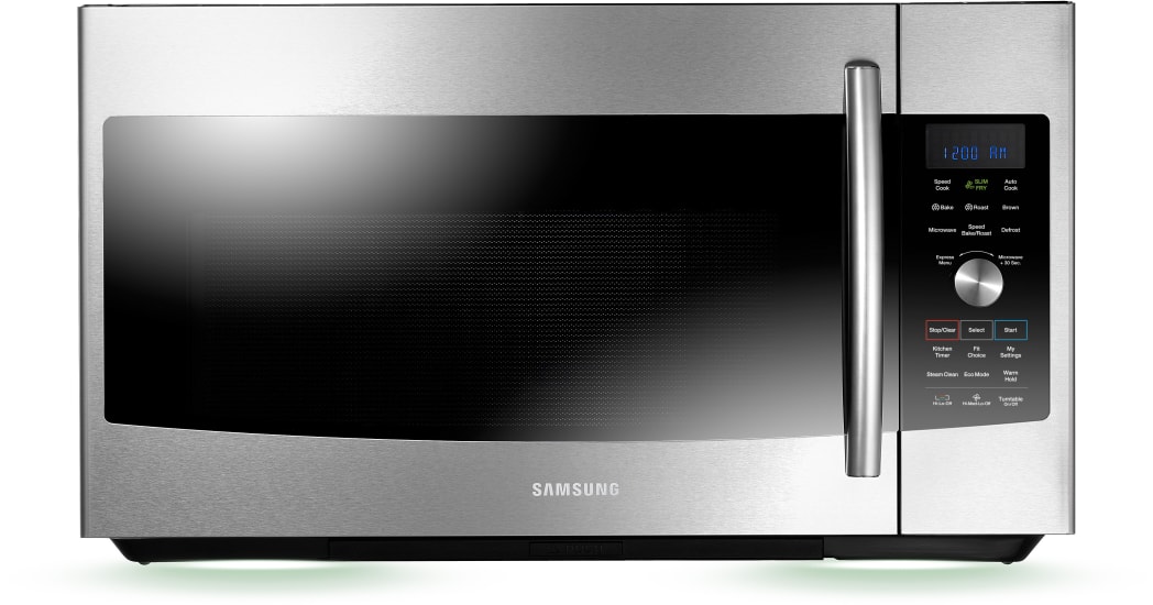 Samsung slim fry over the range microwave on sale