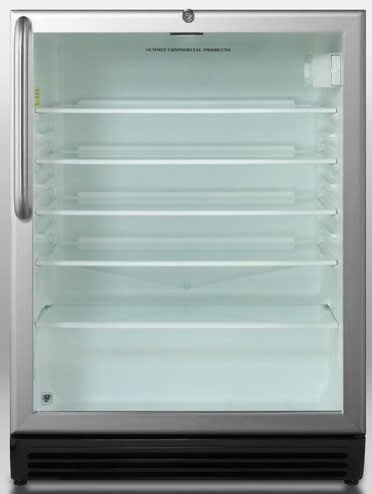 Summit SCR600BLBITBADA 24 Inch Undercounter Beverage Center with