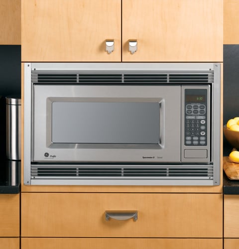 GE JX827SS 27 Inch Built In Trim Kit for .9 Cu. Ft. Microwave Ovens Stainless Steel