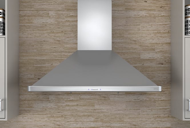 Zephyr ZSIE36AS 36 Inch Wall Mount Chimney Range Hood with 650 CFM
