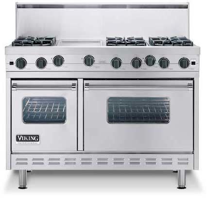 Viking VGIC4854GQSS 48 Inch Pro-Style Gas Range with 4 Open
