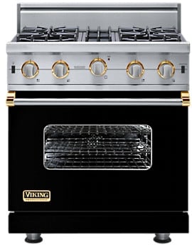 Viking VGIC5304BBKBR 30 Inch Pro-Style Gas Range with 4 Open