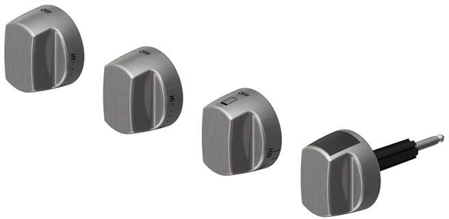 WHATWEWANT WWW_EXTENSIONTABLE（WN） Wolf 828440 Stainless Steel Knob Set for 48 Inch and 60 Inch
