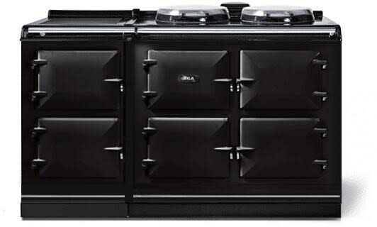 AGA AER7560IBLK 60 Inch Freestanding Electric Range with 2 Hotplate Burners Induction Hotcupboard 5 Ovens Touchscreen Panel Roasting Oven Baking
