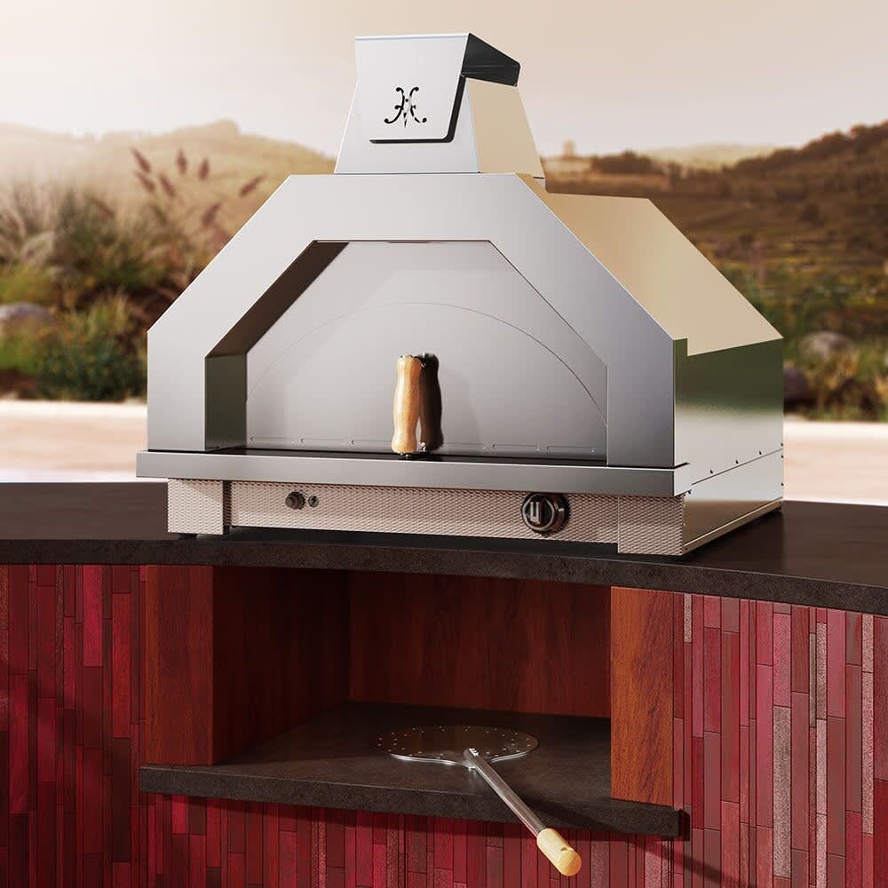 Hestan AGPO33NG1 33 Inch Campania Outdoor Pizza Oven with 449 sq