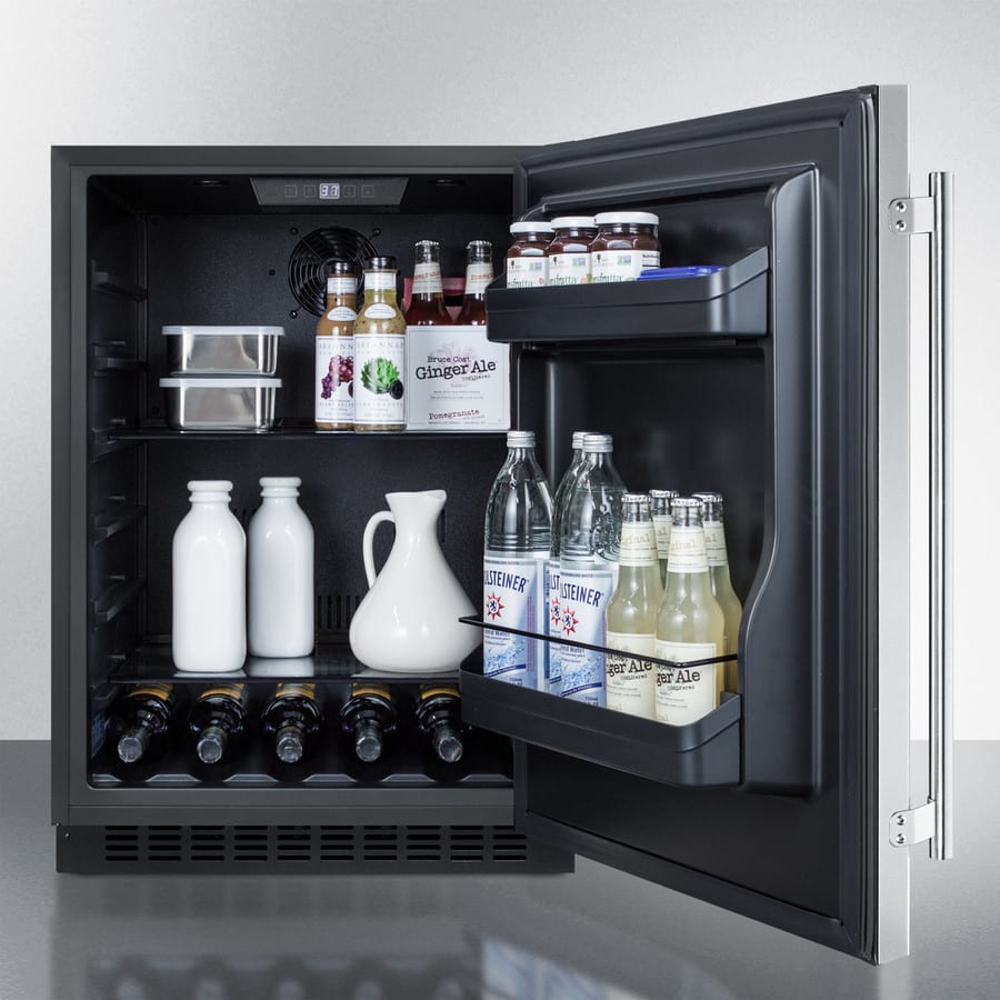 Summit AL54CSS 24 Inch Built-In Undercounter Refrigerator with 4.8