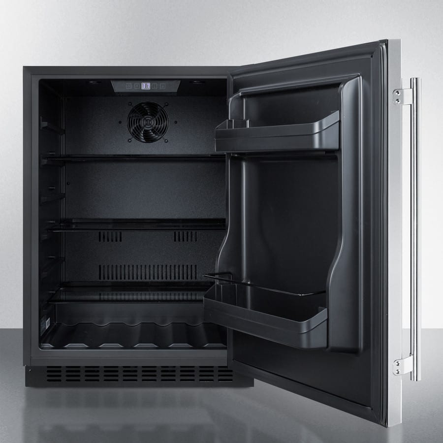 Summit AL54CSS 24 Inch Built-In Undercounter Refrigerator with 4.8