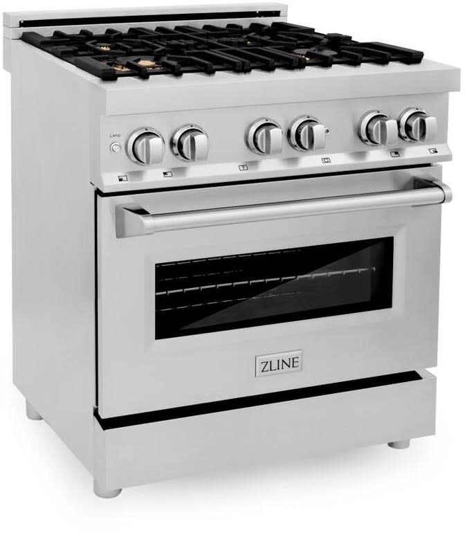 ZLINE RABR30 30 Inch Freestanding Dual Fuel Range with 4-Sealed