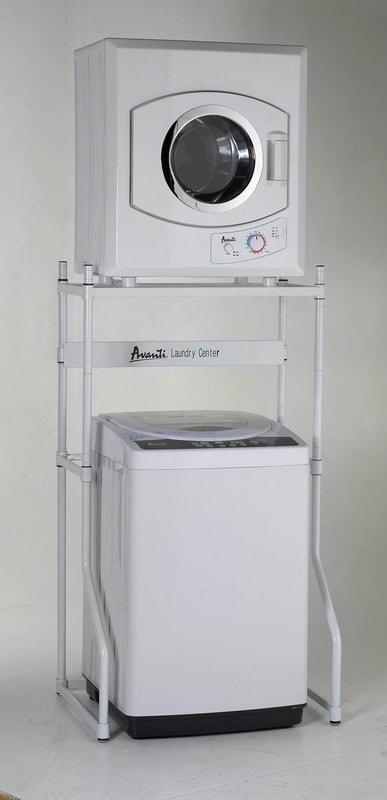 Avanti AVWADREW2 Stacked Washer Dryer Set with Portable Washer and Electric Dryer in White