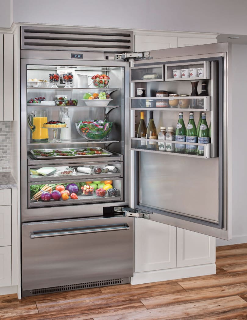 Bluestar built in refrigerator top