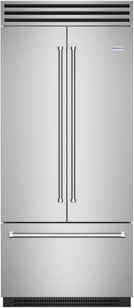 BlueStar BBBF361CPLT 36 Inch French Door Refrigerator with 22.2 Cu