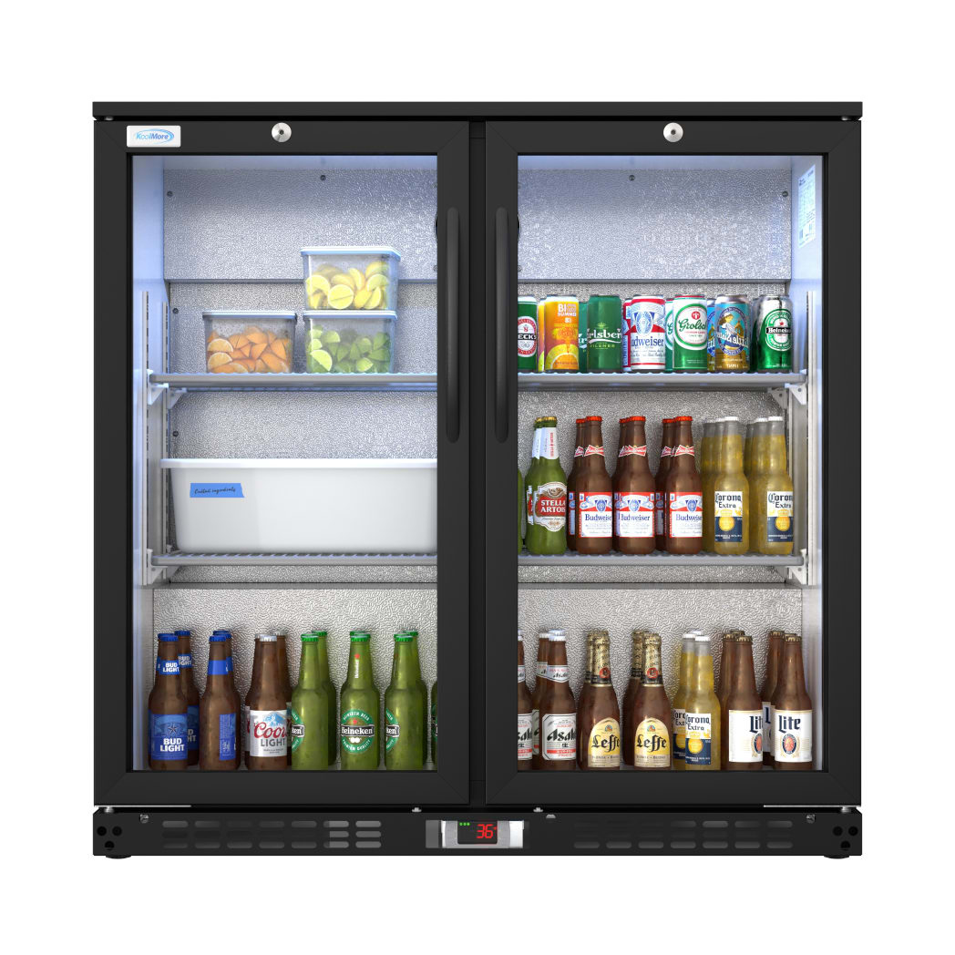 Koolmore BC2DSWBK 35 Inch Freestanding Commercial Two-Door