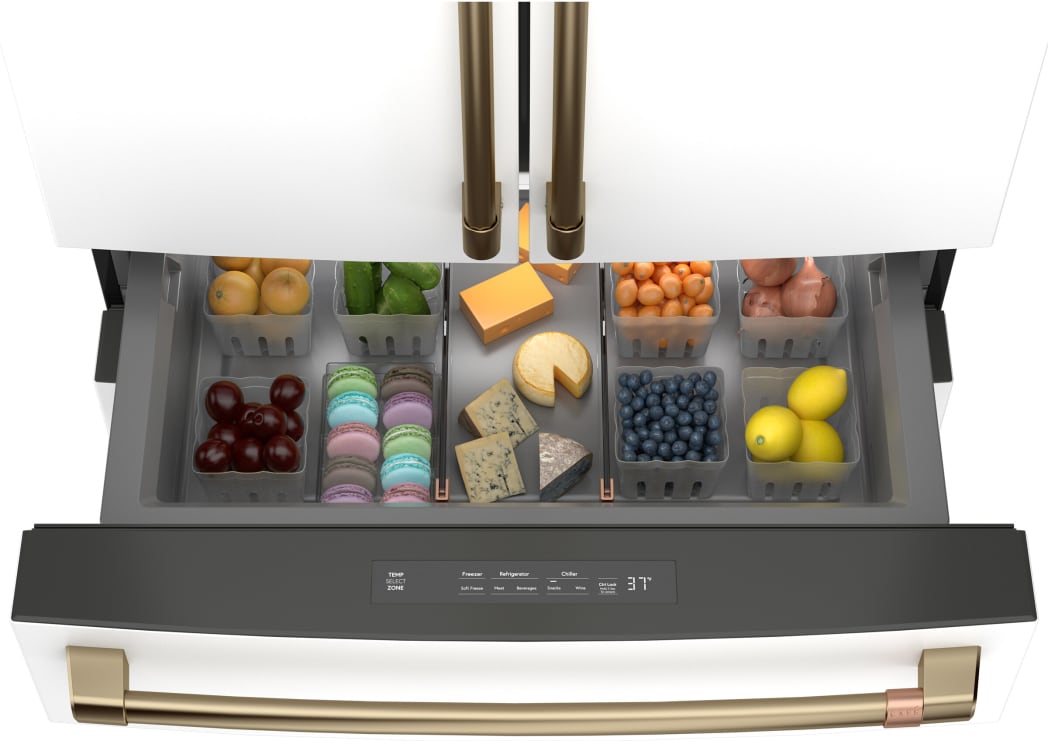 Cafe CJE23DP4WW2 36 Inch Freestanding Counter-Depth 4-Door French