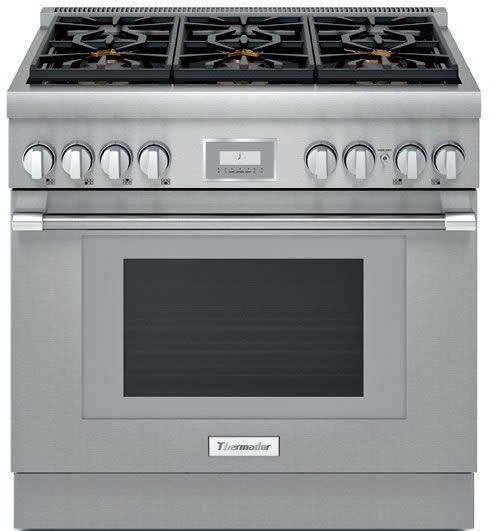 Thermador PRD366WHU 36 Inch Freestanding Professional Dual Fuel