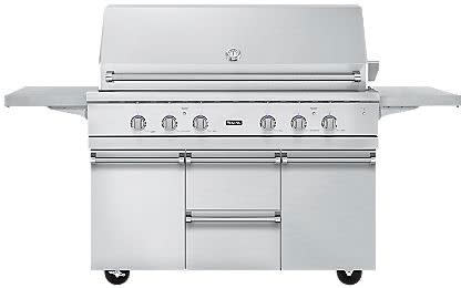 Viking BQC5541SS 54 Inch Grill Cart with Front Storage Access Door
