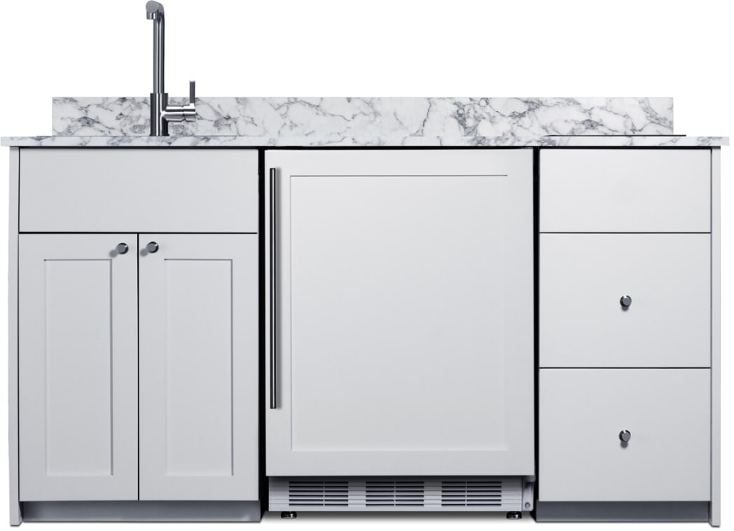 Summit CALDERAWH33ISINKL Caldera Series 63 Inch Turnkey Kitchen