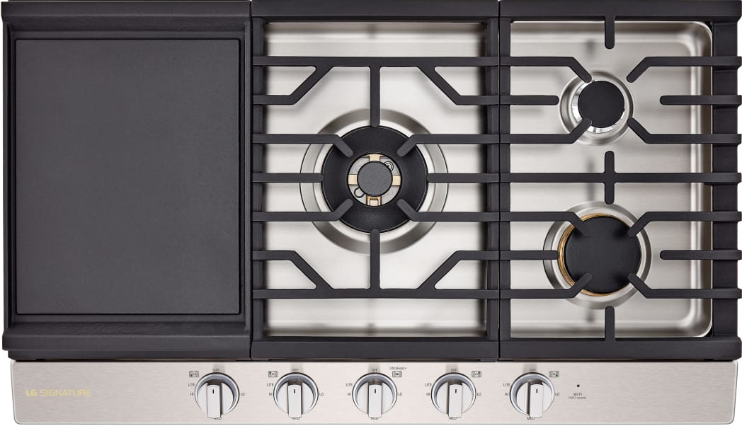 LG SIGNATURE CBGU3639X 36 Inch Gas Cooktop with 5 Sealed Burners