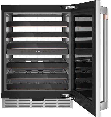 Cafe CCP06DP2PS1 24 Inch Dual Zone Smart Wine Center with 46