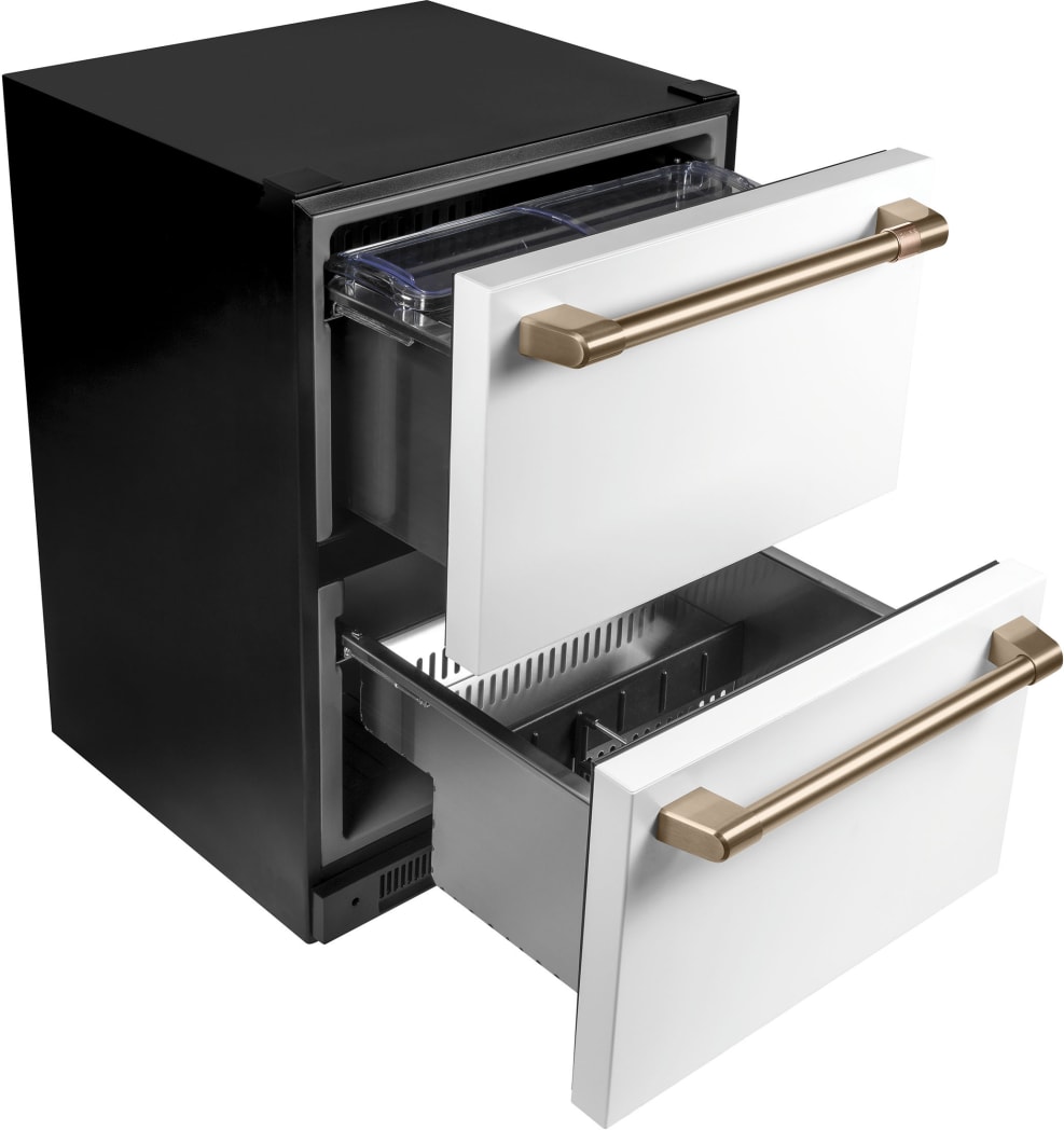 ビーノです₊⁎⁺˳✧༚ Cafe CDE06RP4NW2 24 Inch Built-In Dual Drawers Refrigerator