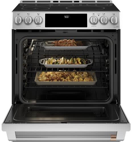 Cafe CHS90XP2MS1 30 Inch Slide-In Induction Smart Range with 5