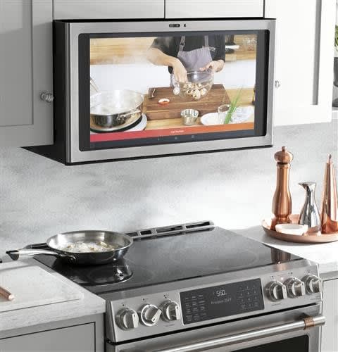 Cafe CHS90XP2MS1 30 Inch Slide-In Induction Smart Range with 5