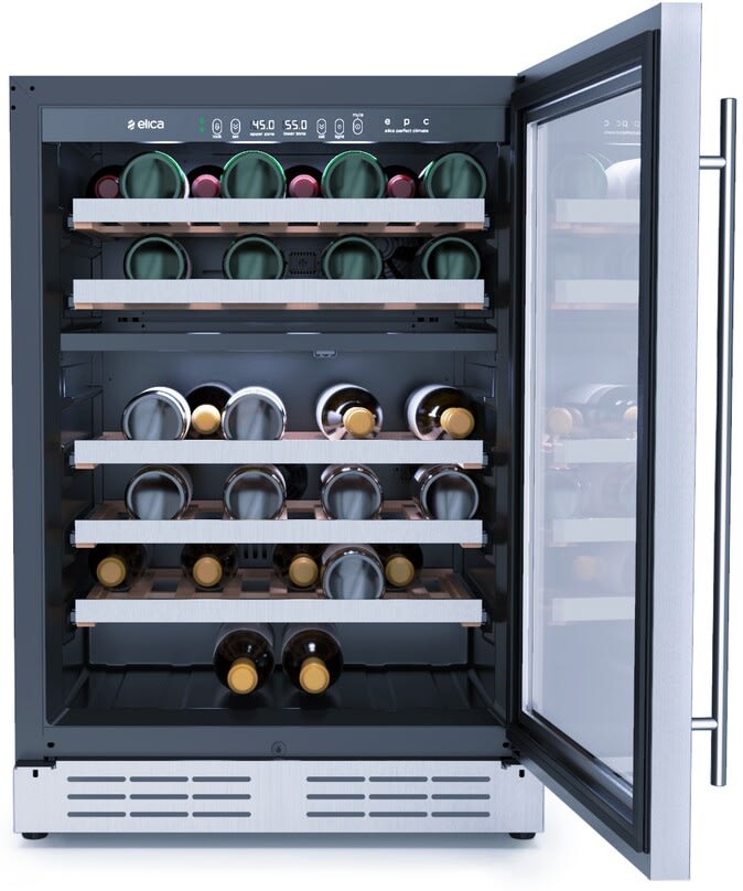 Elica EWS52SS1 24 Inch Dual Zone Wine Cellar with 4.8 Cu. Ft