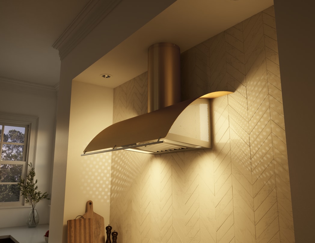 【COSYHARU】Los Angeles Deep Color Hood Lucé Island Range Hood | Zephyr Range Hoods | Zephyr