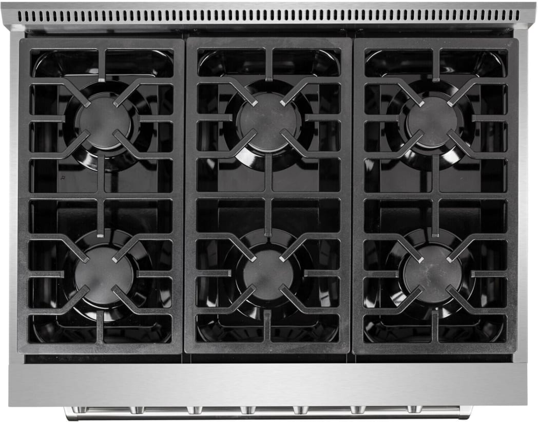 NXR AKD3605LP 36 Inch Professional Dual Fuel Range with 6 German