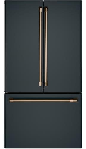 Cafe CWE23SP3MD1 36 Inch Counter Depth French Door Smart Refrigerator with 23.1 Cu. Ft. Capacity TwinChill Evaporators Temperature Controlled Drawer Wi Fi Internal Water Ice Dispenser and ENERGY STAR ...