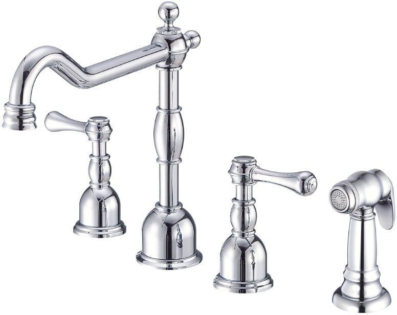 Danze® D422257 Opulence Two Handle Kitchen Faucet and Spray with