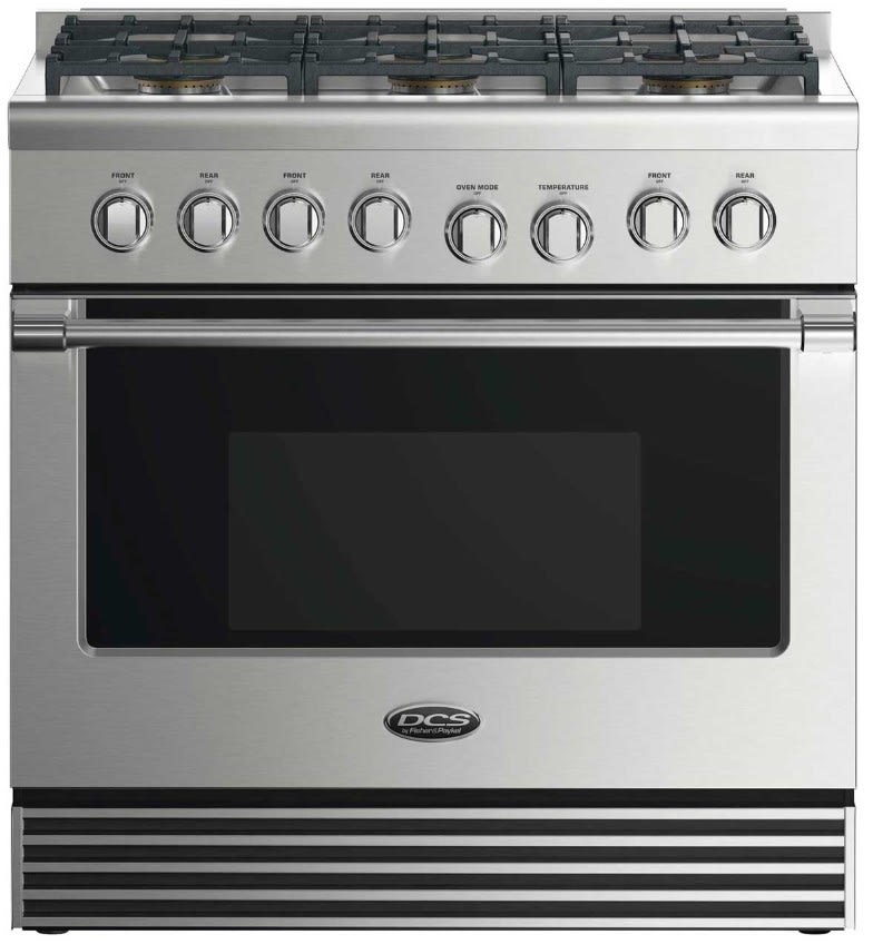 DCS RGV2366N 36 Inch Gas Range with 6 Sealed Dual Flow Burners