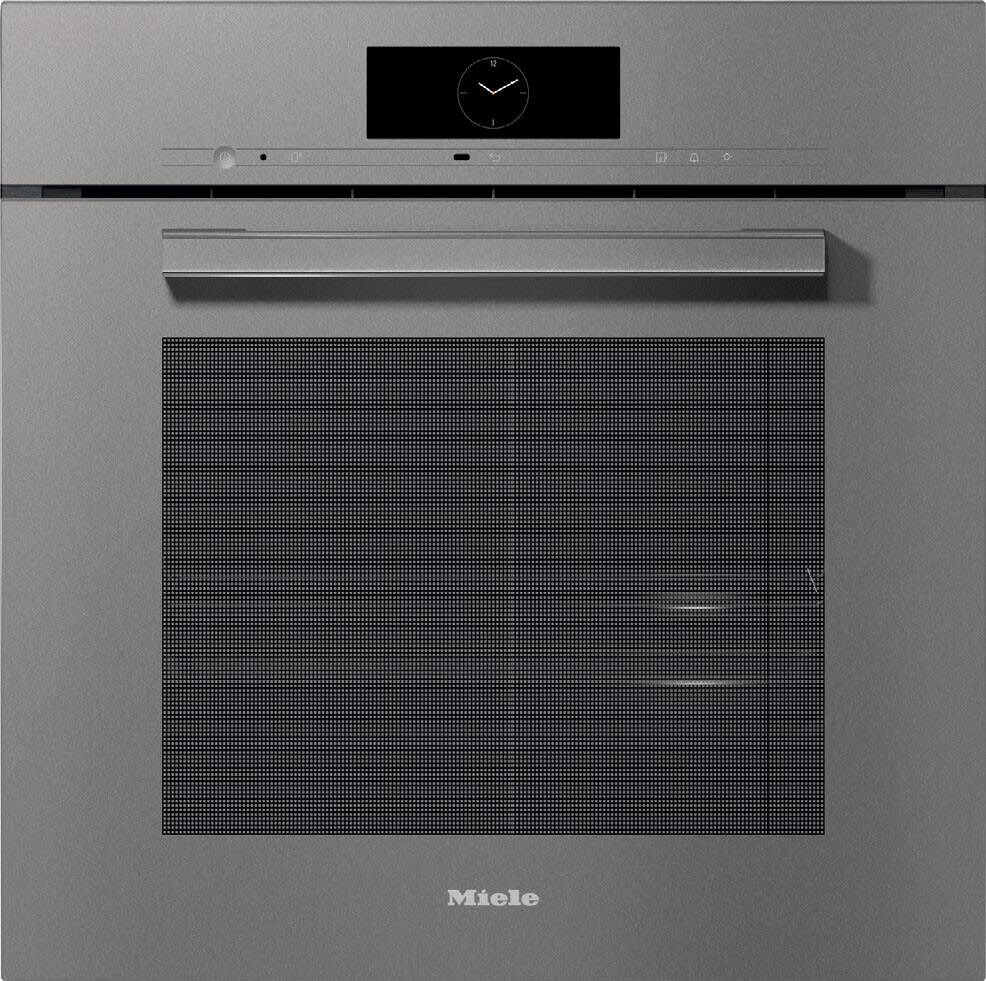 Miele DGC7860GG 24 Inch Single Combi Steam Smart Electric Wall Oven with 2.54 cu. ft. Oven Capacity M Touch Display Motion React and DualSteam