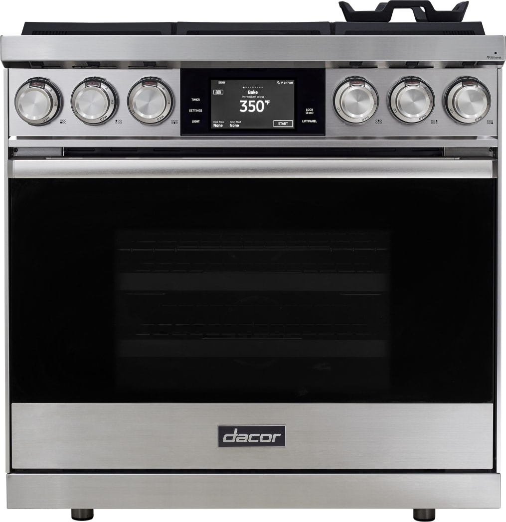 Dacor DOP36M86DLS 36 Inch Freestanding Dual Fuel Smart Range with