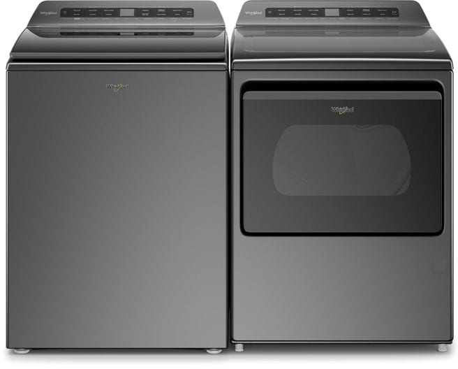 Whirlpool WGD6120HC 27 Inch Gas Smart Dryer with 7.4 Cu. Ft. Capacity AccuDry Sensor Drying Wrinkle Shield EcoBoost WiFi Quick Connect 35